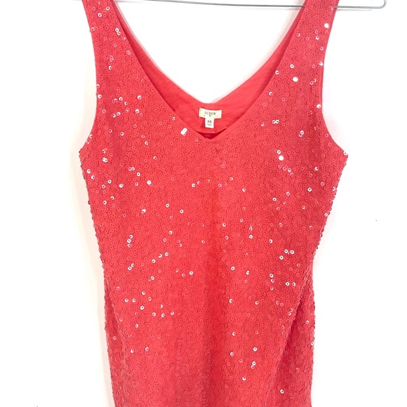 J.Crew Sleeveless coral sequin tank top - Picture 13 of 14